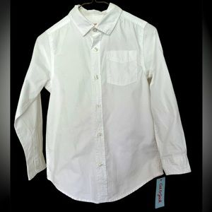 NWT Boys White Dress Shirt Size Medium (8/10).